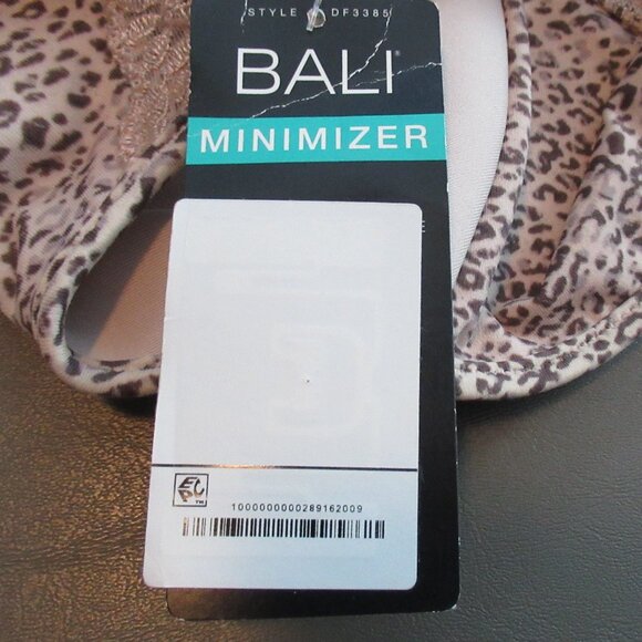 Bali Women's Seamless Underwire Minimizer Bra, Rosewood Animal Print, 40D - Picture 4 of 6